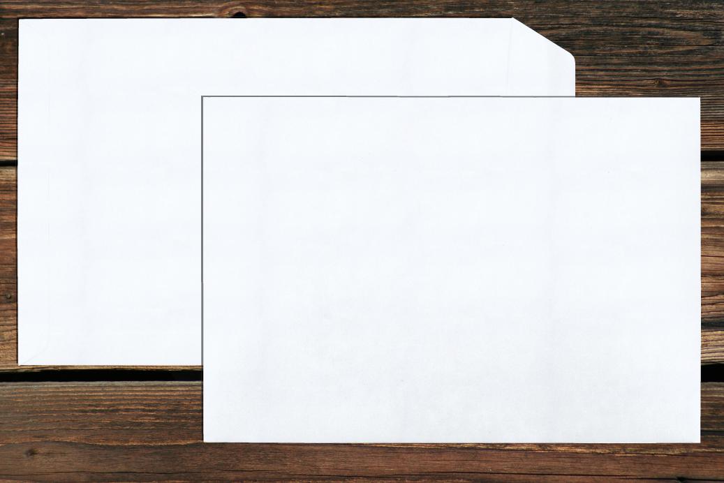 Versandtaschen 220x312 mm Nassklebend Weiß 120 g/qm